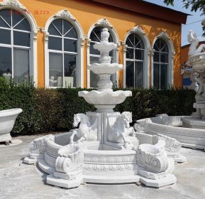 White Marble Fountain