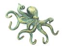 Antique Bronze Cast Iron Octopus Hook 11&quot;