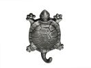 Rustic Silver Cast Iron Turtle Hook 6&quot;