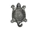 Rustic Silver Cast Iron Turtle Hook 6&quot;